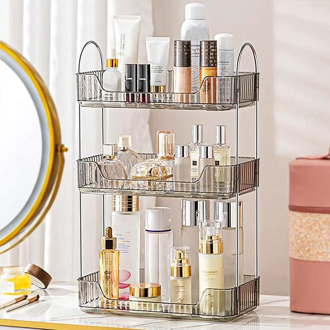 Sophisticated Aveniee Bathroom Counter Organizer 3 Tier Perfume Skin Care Countertop Storage Shelf Vanity Makeup Tray for Cosmetic Skincare Lotion GreyAbout ThisOverview Clean