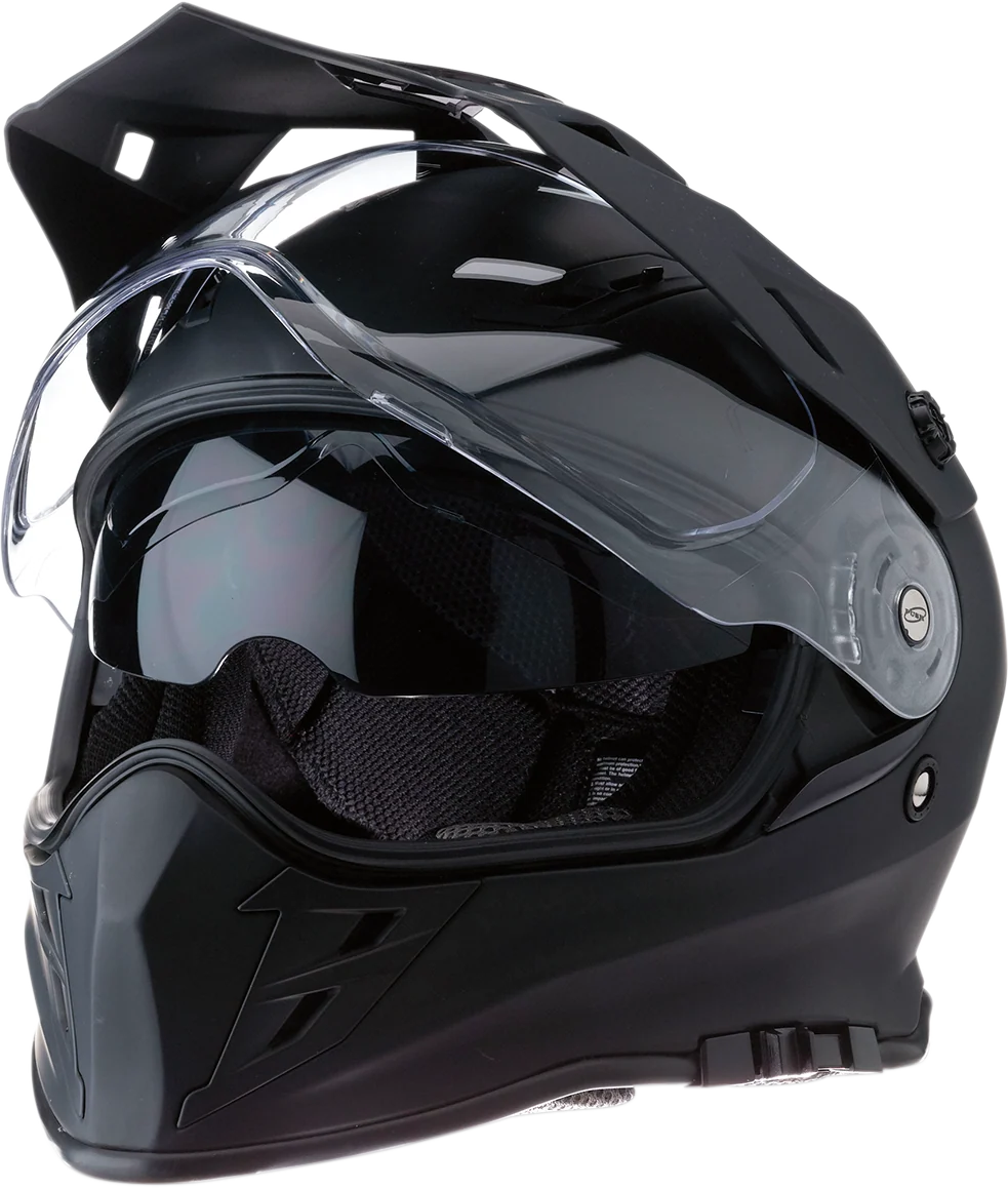 Recyclable Z1R Range Dual Sport Helmet - Flat Black - XS 0101-10868 Environmentally Friendly