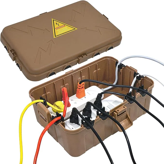 Relaxed Hrensaw Large Outdoor Electrical Box 12.5x8.5x5inch IP54 Waterproof Outdoor Outlet Covers Weatherproof Extension Cord Covers Protect Outlet Plug Timer Power Strip Holiday Light BrownAbout ThisOverview Long-Lasting