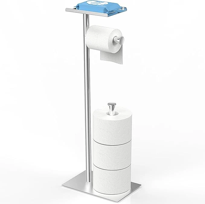 Top-Quality CISILY Silver Stainless Steel Toilet Paper Holder Stand with Phone Shelf Bathroom Toliet Decor Decoration. Tissue Paper Roll Holder Standing Storage Rv AccessoriesAbout ThisOverview Green