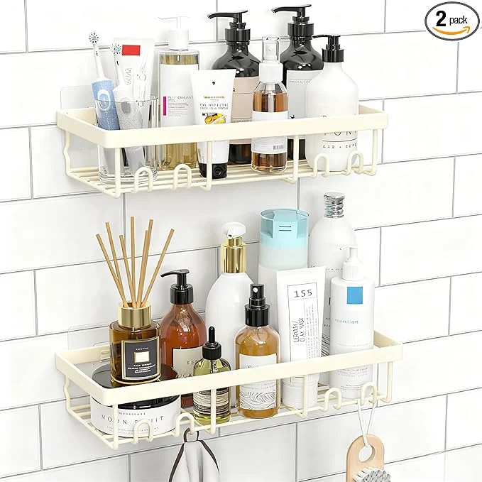 Versatile Moforoco Shower Caddy Shelf Organizer Rack Self Adhesive Black Bathroom Shelves Basket Home Farmhouse Wall Inside Organization and Storage Decor Rv Accessories First Camper Apartment EssentialsAbout ThisOverview Environmentally Friendly