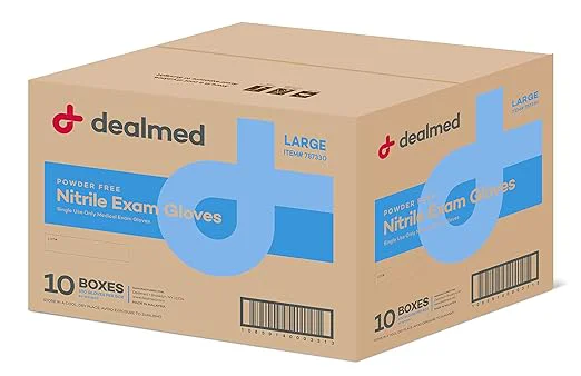 High-Quality med Nitrile Exam Gloves – 100 Count Large Case of 10 Disposable Non-Irritating Latex Multi-Purpose for First Aid Kit Medical Facilities MoreAbout ThisOverview Powerful