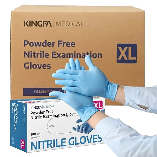 Casual KINGFA Nitrile Medical Exam Gloves - 510 k Powder Latex 4 mil Thickness Blue Case of 1 000 X-Large About ThisOverview Authentic