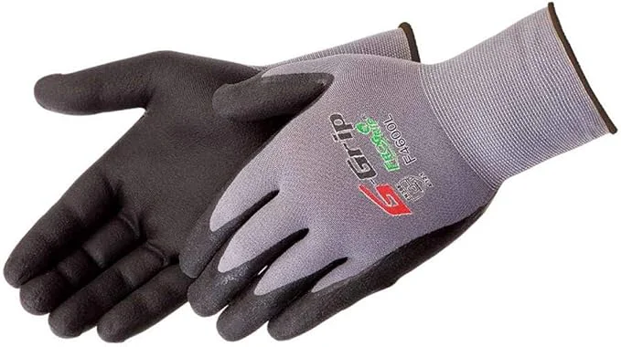 Advanced Liberty Glove Safety G-Grip Nitrile Micro-Foam Palm Coated Seamless Knit Work Gloves with 13-Gauge Gray Nylon Shell 2 Dozen Small About ThisOverview Functional