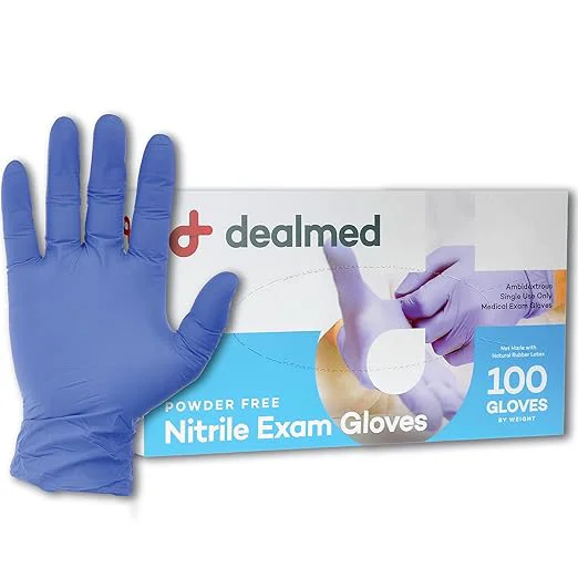 Secure med Nitrile Exam Gloves – 100 Count Large Pack of 1 Disposable Non-Irritating Latex Multi-Purpose for First Aid Kit Medical Facilities MoreAbout ThisOverview High-Grade