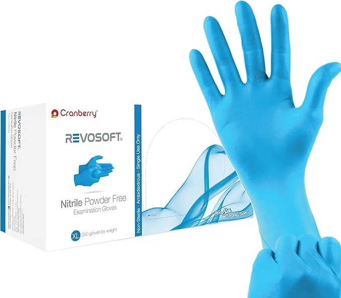 User-Friendly Cranberry CR3275 RevoSoft Nitrile Powder Exam Gloves Disposable 2.8 mil Proven