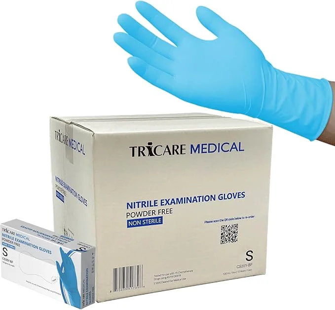 Classic Nitrile Exam Gloves Chemo Drug Tested Latex Powder 4.3 Mil Blue Case of 1000 Verified