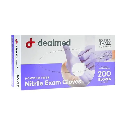 Durable med Medical Exam Gloves – 200 Count XS Nitrile Gloves Disposable Non-Irritating Latex Multi-Purpose Use for a First Aid Kit and Medical FacilitiesAbout ThisOverview Dependable