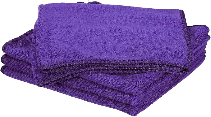 Solid HARFINGTON 4 Pack Microfiber Cleaning Cloth 16 x 16 Multi-Functional Cleaning Towels Reusable Absorbent Rags for Car Wash Kitchen Household Window Clean PurpleAbout ThisOverview Traditional