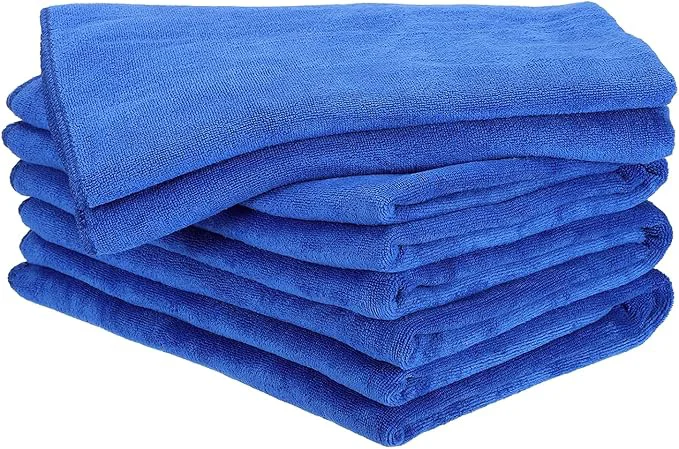 Sustainable HARFINGTON 4 Pack Microfiber Cleaning Cloth 63 x 24 Multi-Functional Cleaning Towels Reusable Absorbent Rags for Car Wash Kitchen Household Window Clean Sapphire BlueAbout ThisOverview Pure