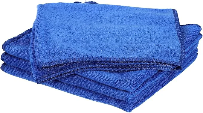 High-End HARFINGTON 4 Pack Microfiber Cleaning Cloth 16 x 16 Multi-Functional Cleaning Towels Reusable Absorbent Rags for Car Wash Kitchen Household Window Clean Sapphire BlueAbout ThisOverview Optimized