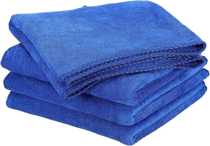 Healthy HARFINGTON 4 Pack Microfiber Cleaning Cloth 28 x 12 Multi-Functional Cleaning Towels Reusable Absorbent Rags for Car Wash Kitchen Household Window Clean Sapphire BlueAbout ThisOverview Quality