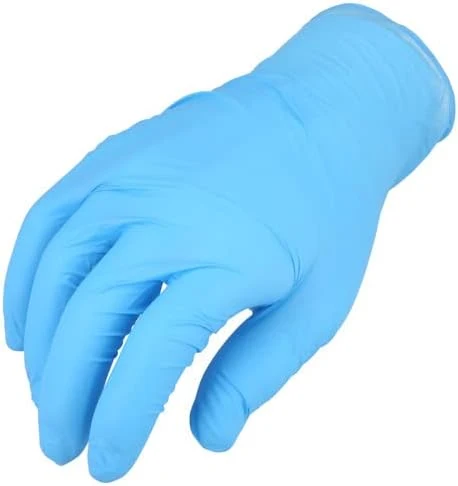 Fast PackagingSuppliesByMail PSBM Nitrile Gloves Latex- Disposable Gloves Powder Blue 5 Mil Thick Size Small Modern