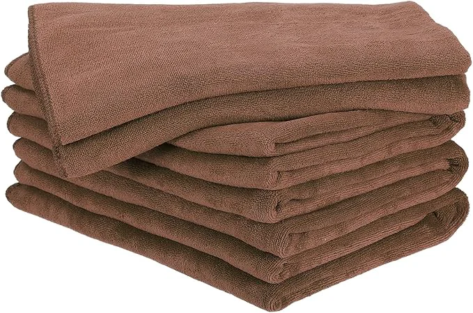 Artisan HARFINGTON 4 Pack Microfiber Cleaning Cloth 63 x 24 Multi-Functional Cleaning Towels Reusable Absorbent Rags for Car Wash Kitchen Household Window Clean BrownAbout ThisOverview Secure