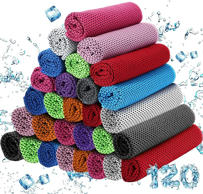 Classic Maitys 200 PCS Cooling Towel Bulk - Ice Sweat Rag for Neck Face Microfiber Breathable Cool Chilly Towel for Summer Sport Yoga Workout Camping 10 ColorAbout ThisOverview Fast