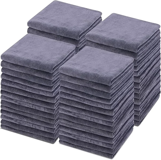 Responsible Shimeyao 50 Pack Bleach Proof Towels Microfiber Absorbent Resistant Hair Hand Towels Bulk Quick Dry for Barber Gym Bath Spa Shaving Grey Classic About ThisOverview Expertly Made