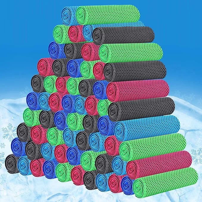 Excellent Shellwei 100 Pcs Cooling Towels Bulk 32 x 12 Inch Ice Towel Bulk Cooling Rag for Face and Neck Soft Breathable Microfiber Cloth Chilly Quick Cold for Gym Sport Golf Running Stay Cold Multicolor About ThisOverview Smart