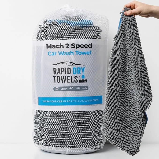 Consistent Rapid Dry Towels Mach 2 Speed Car Wash Towel 60 x 30 cm Chenille Microfiber Car Wash Cloth 7X Larger Than Wash Mitt Ultra Absorbent Scratch- Auto Detailing Towel for Cars SU TrucksAbout ThisOverview Trusted