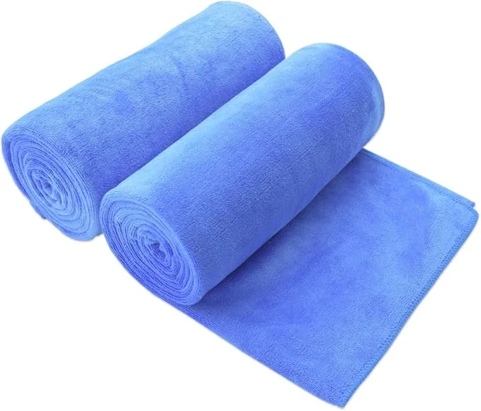 Enhanced JML Bath Towels Set Large Microfiber Bath Towel for Adult 2 Pack 30 x 60 - Soft Absorbent Quick Dry Lint for Sauna Pool Gym Shower Hair Wrap Fitness Sport Yoga BlueAbout ThisOverview Expertly Made