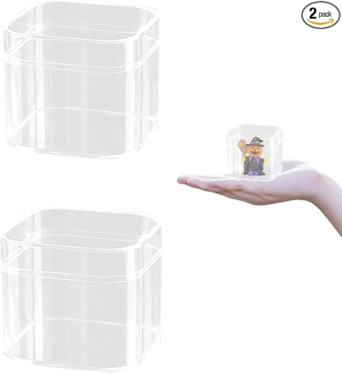 Stylish Small Acrylic Box Clear Display Box with Lid Jewelry Storage Organize Container Wedding Party Gift BoxesAbout ThisOverview Next-Generation
