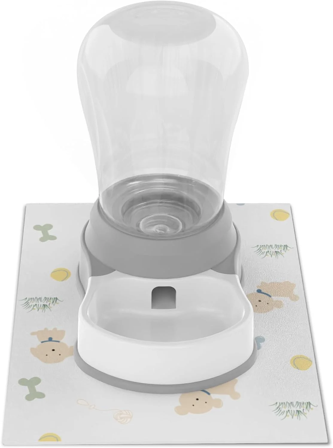Certified 1.58 Gallon Automatic Dog Water Bowl Dispenser - Staltwo Premium Pet Water Dispenser with Non-Slip Mat Large Capacity Water Feeder for Cats and Dogs BPA- 1.58 Gallon Grey Comfortable