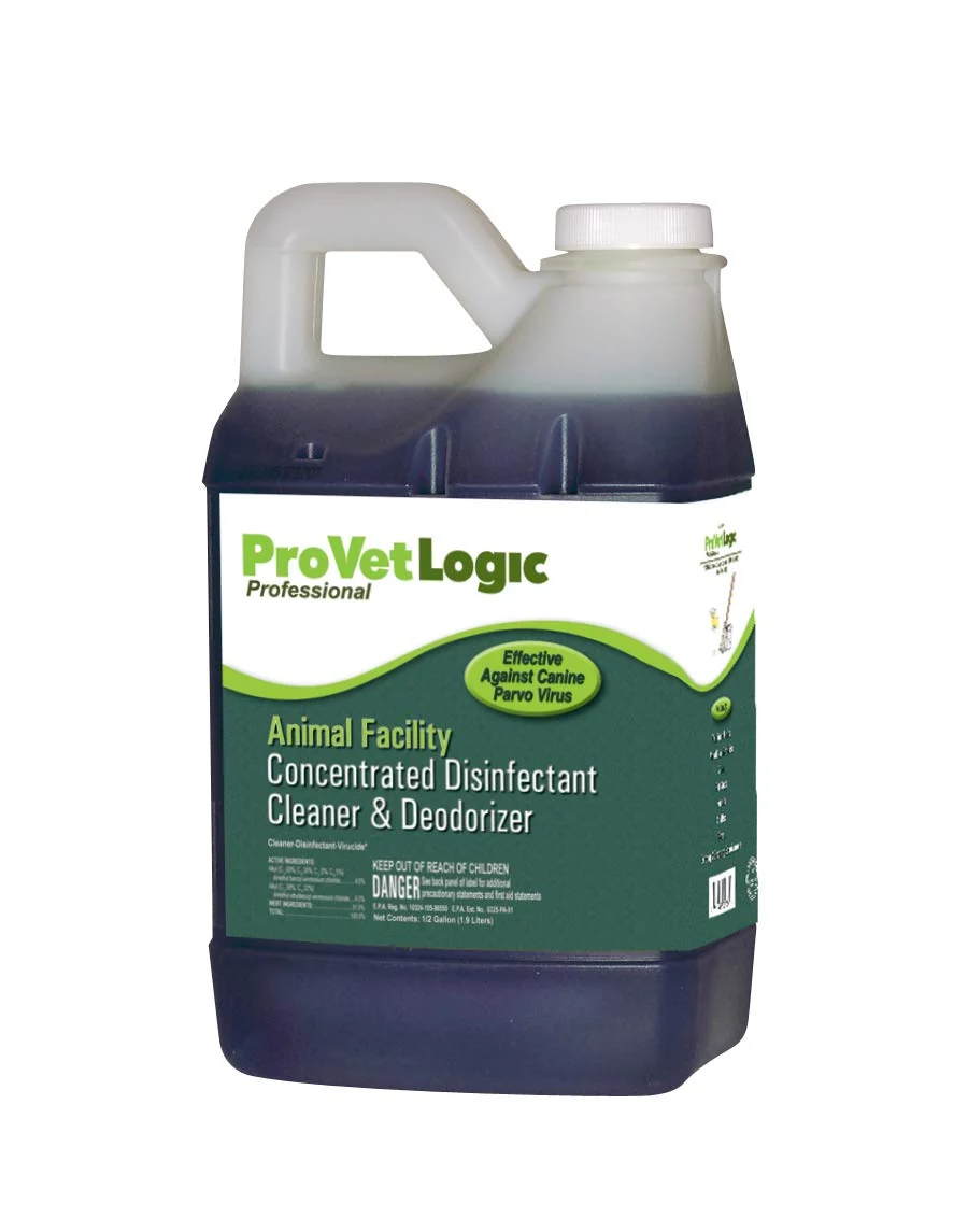 Crafted ProVetLogic Animal Facility Disinfectant Cleaner Deodorizer Concentrated – 0.5 Gallon World-Class