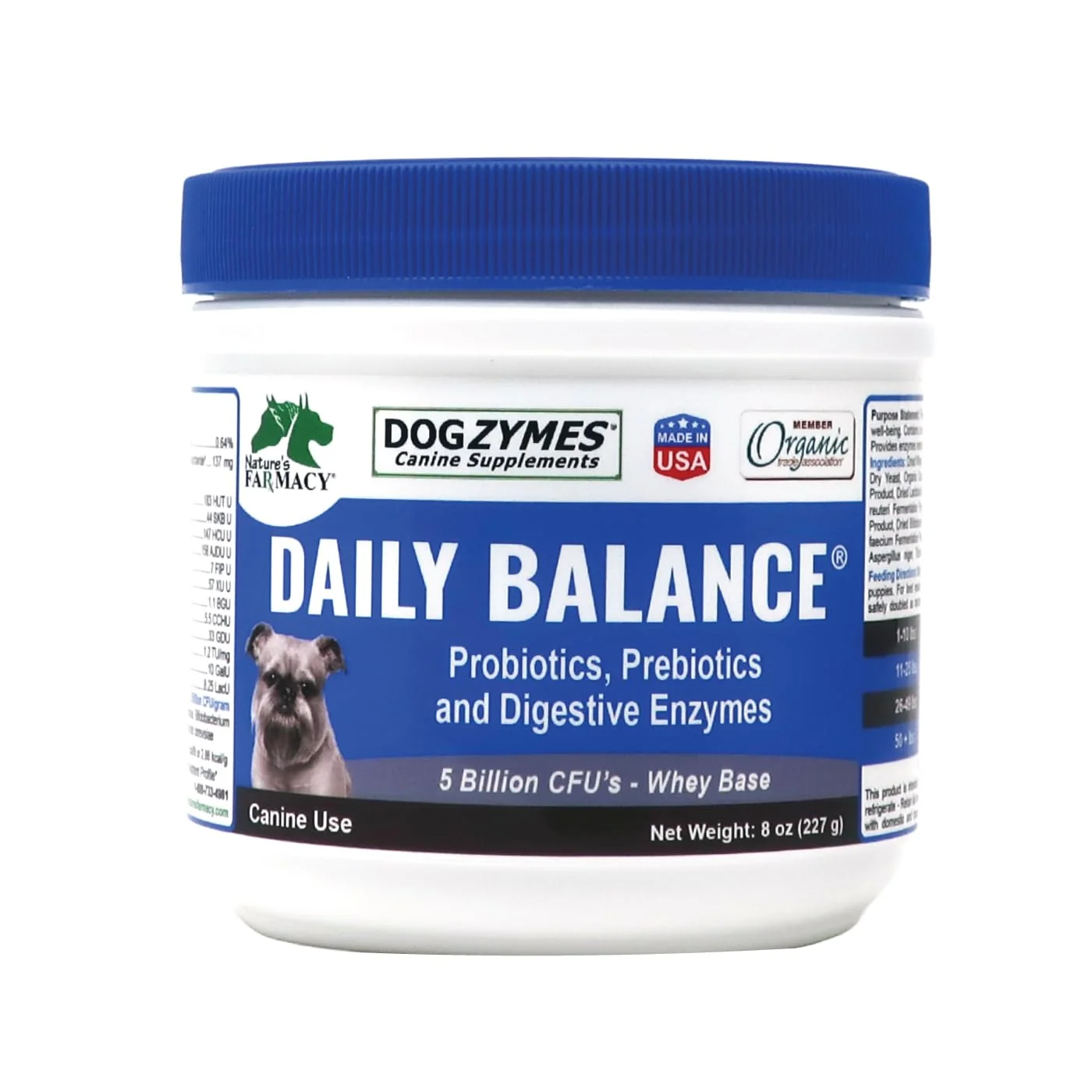 Exceptional DOGZYMES Dissolvable Powder Digestive Enhancer for Dogs – 8 Oz Solid