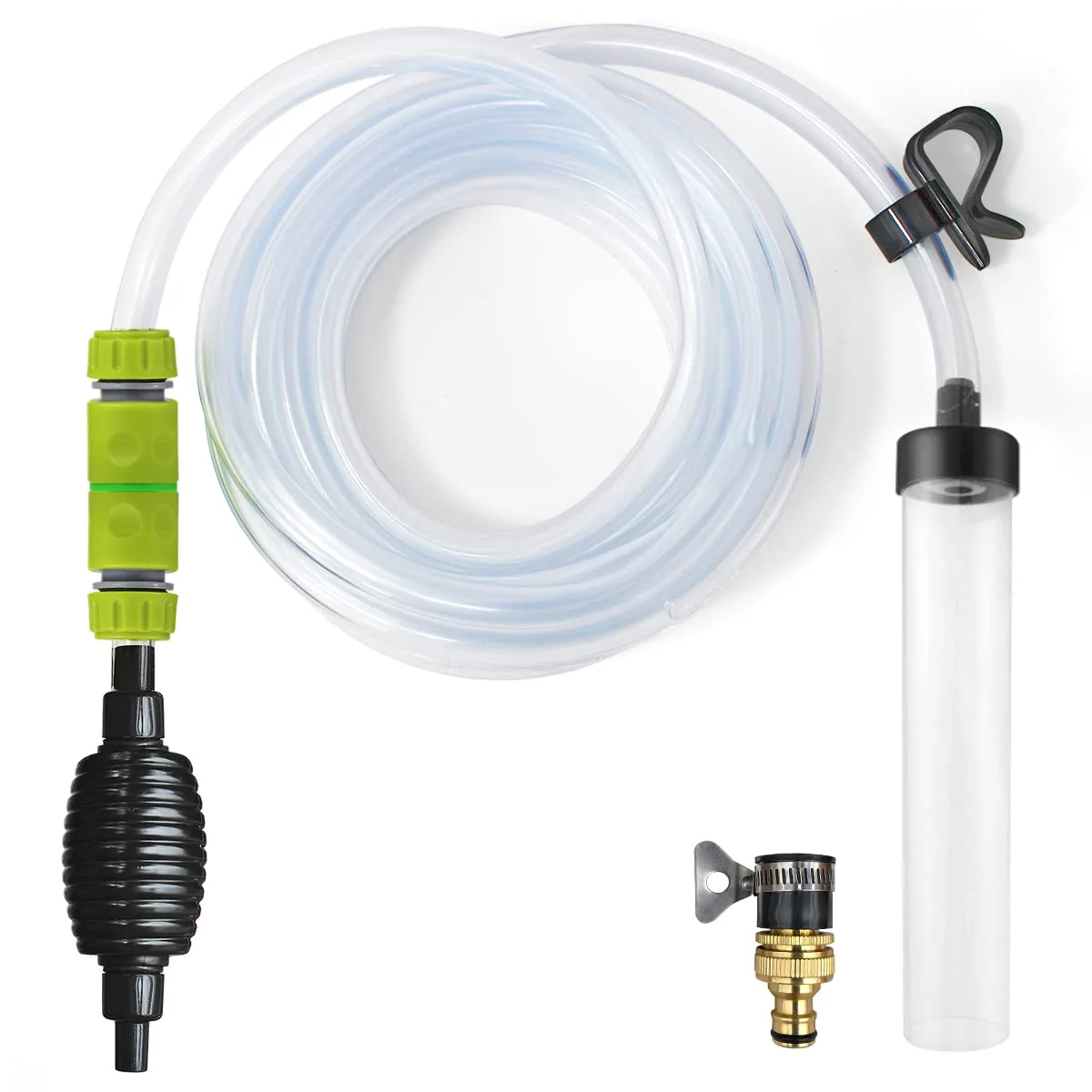 Smart Laifoo 25ft Aquarium Vacuum Gravel Cleaner Siphon Water Changer 2-in-1 Tank Cleaning Optimized
