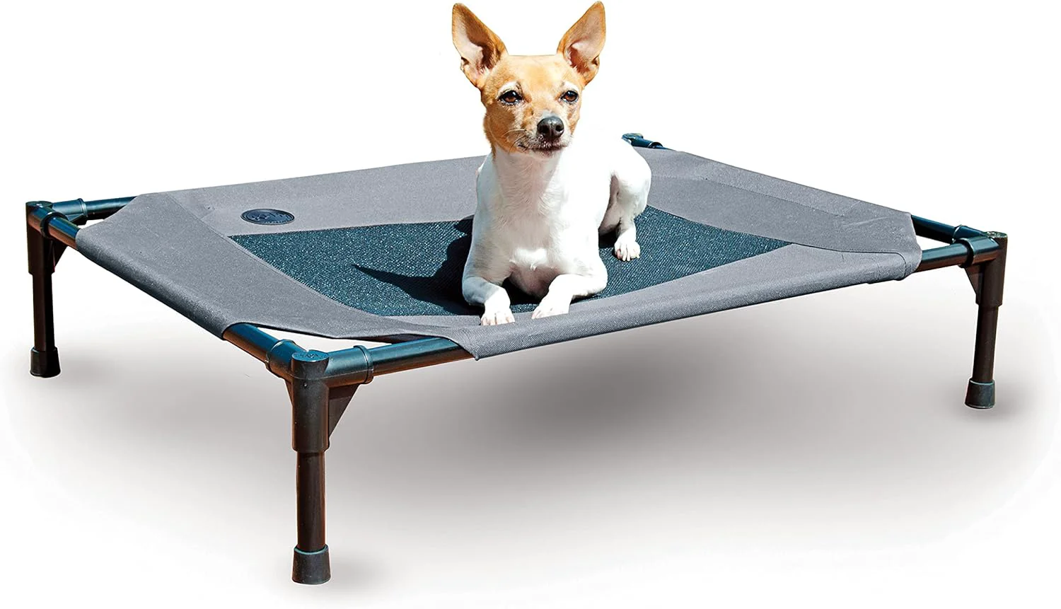 Elegant K H Pet Products Outdoor d Dog Cot Breathable Cooling d Cot Hammock Pet Bed for Medium Dogs Washable Mesh Cover Raised Metal Frame Collapsible Portable - Medium 32 X 25in Gray High-Grade