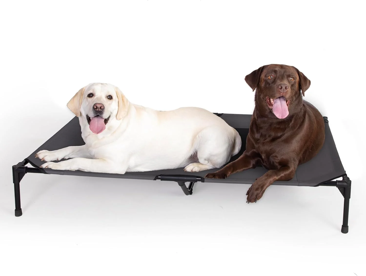Efficient K H Pet Products Outdoor d Dog Cot Breathable Cooling d Cot Hammock Pet Bed for XL Dogs Washable Mesh Cover Raised Metal Frame Collapsible Portable - Jumbo 56 X 38in Charcoal Fast
