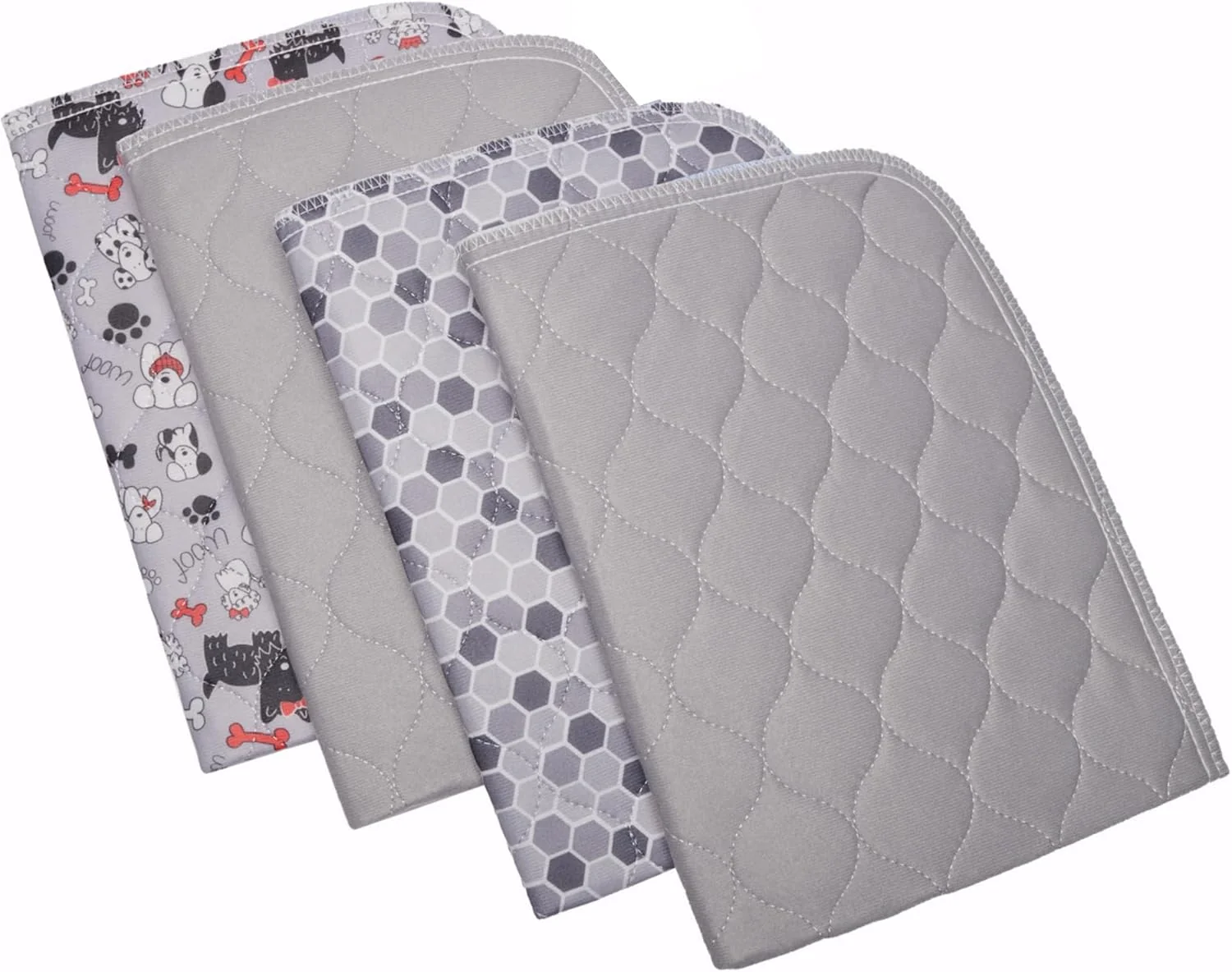 Crafted Caldwell's Pet Supply Co. 18x24 Potty Pads Washable Pee Pads for Dogs Reusable Pee Pad for Dogs Puppy Potty Mat Whelping Rug Reusable Puppy Mat Small Set of 4 Professional