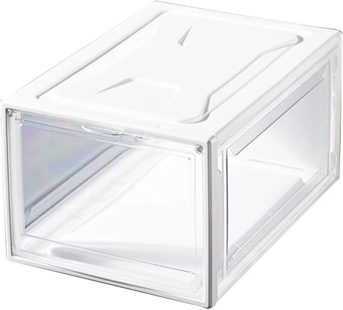 Breathable Luxshiny Sneaker Shoes Box with Clamshell Lid Large Stackable Shoe Storage Container for Men and Women for Closet and HomeAbout ThisOverview Easy-to-Use