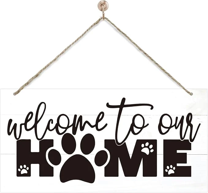 Original Welcome Sign for Front Door Front Door Decor Wooden Hanging Sign for Wall Decor Detailed