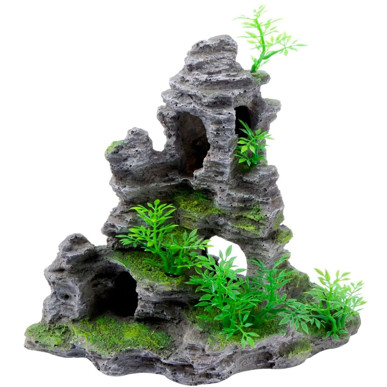Expertly Made Saim Aquarium Mountain View Stone Ornament – Large Cave Decor for Betta Cichlids Carefully Designed