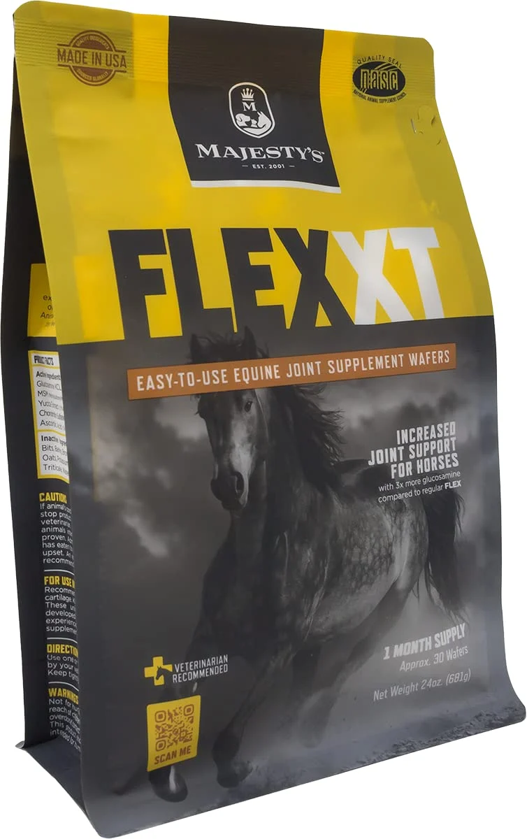 Exclusive Majesty's FlexXT Wafer Supplement - 30-Count Equine Joint Support Unique