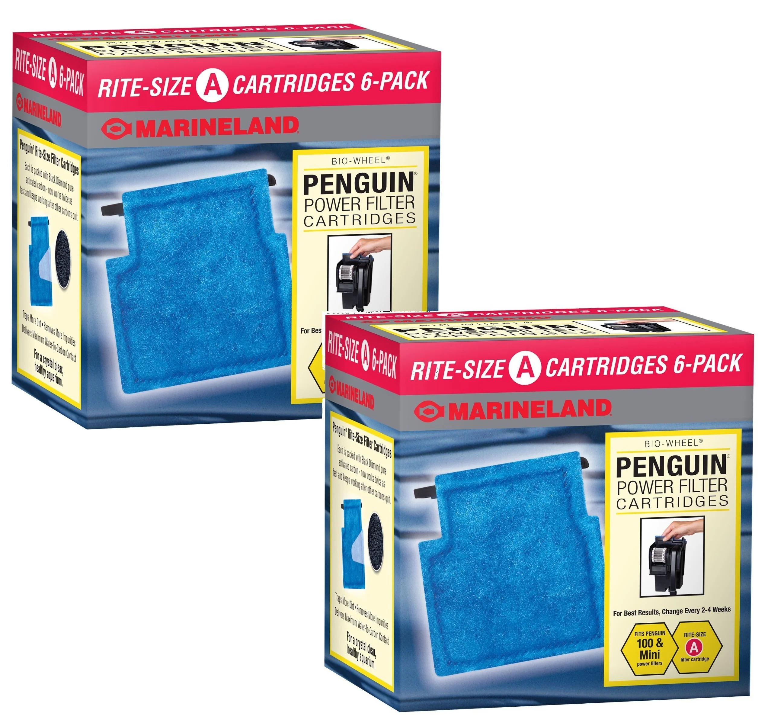 Minimalist MarineLand Rite-Size A Cartridge Refills – 12-Pack for Penguin Power Filter Pure