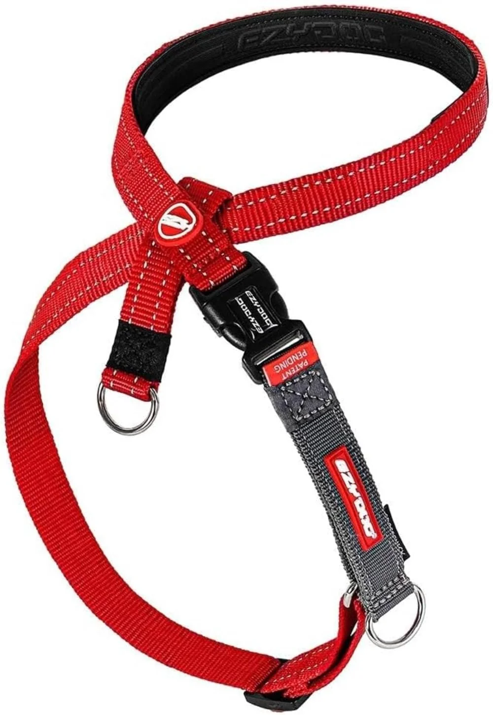 Secure EzyDog Crosscheck No Pull Harness – 2-in-1 Escape-Proof Reflective Harness S Red Sophisticated
