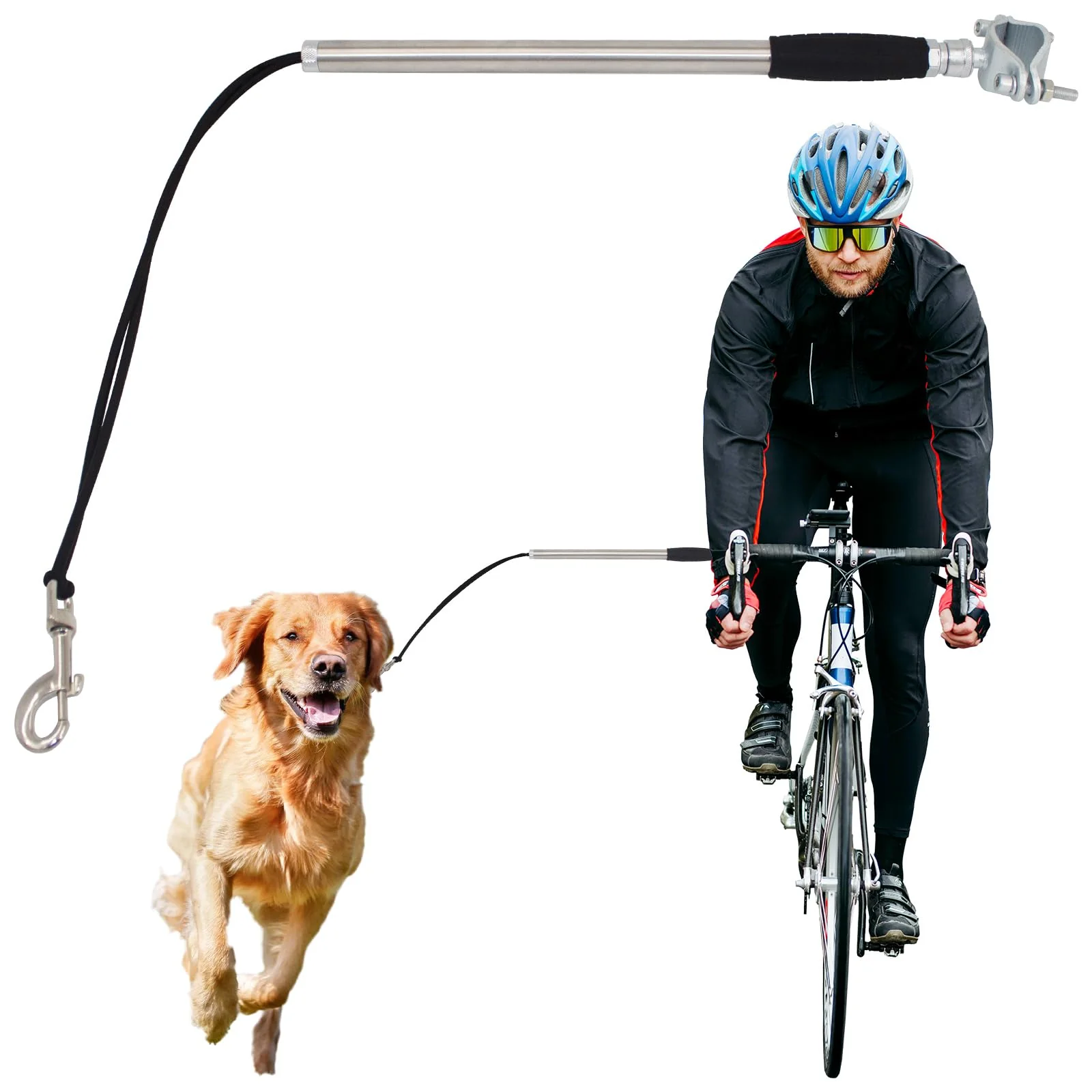 Quality Sukubiui Hands- Dog Bike Leash Attachment – Quick-Install Exerciser Clean