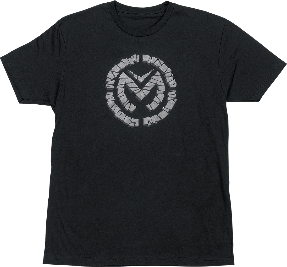 Secure MOOSE RACING Fractured T-Shirt - Black Silver - Small 3030-22753 Proven