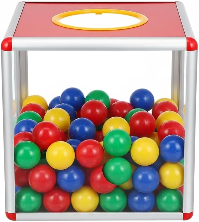 Selected 9.84-Inch Raffle Box with Aluminum Alloy Frame - 4-Side Transparent Acrylic Donation Box for HR Voting School Events Business Lucky Draws - High-Volume 25cm Ballot BIn with Large OpeningAbout ThisOverview Carefully Designed
