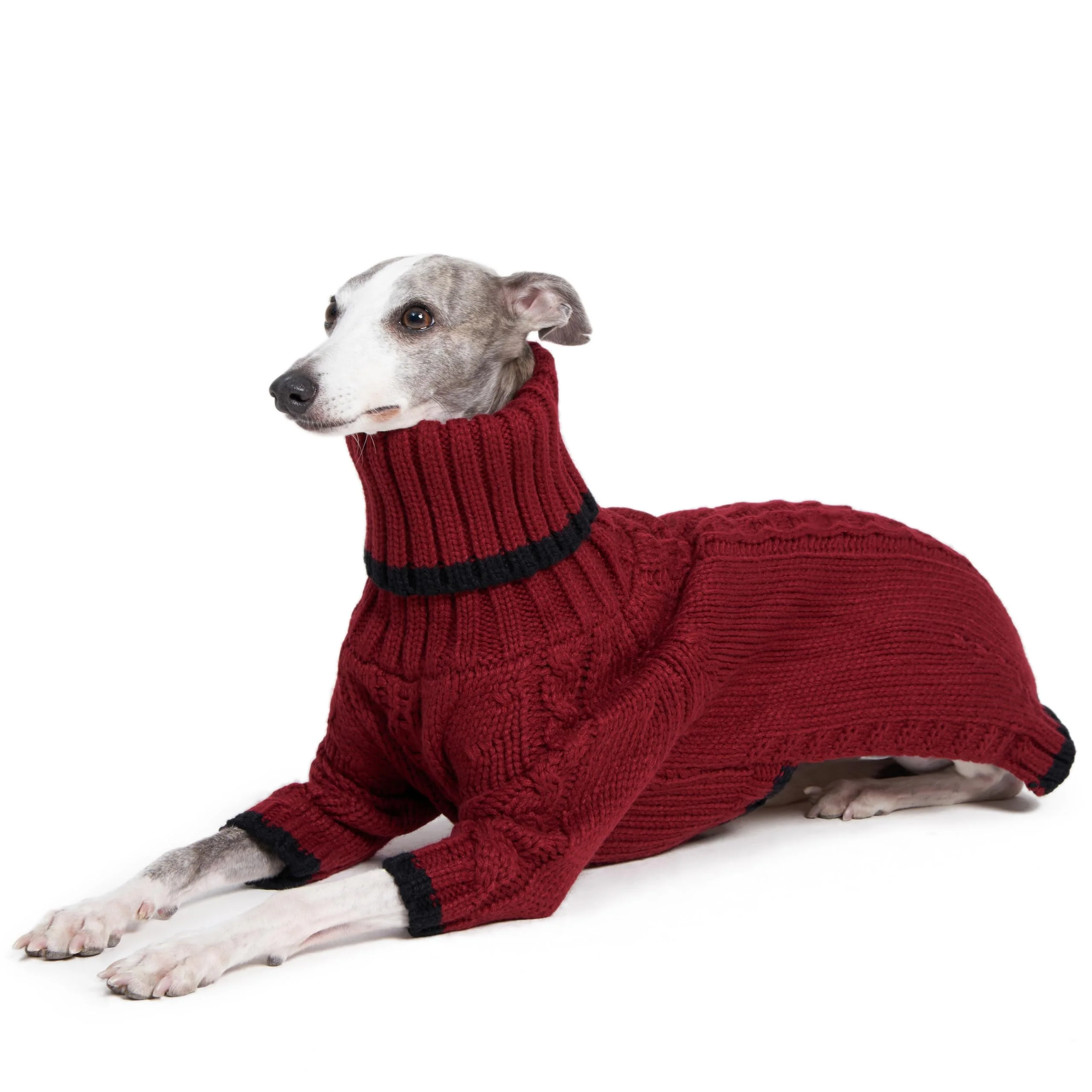 Secure ESCCBOO Italian Greyhound Clothes - Warm Red Two-Legged Sweater for Whippets First-Class