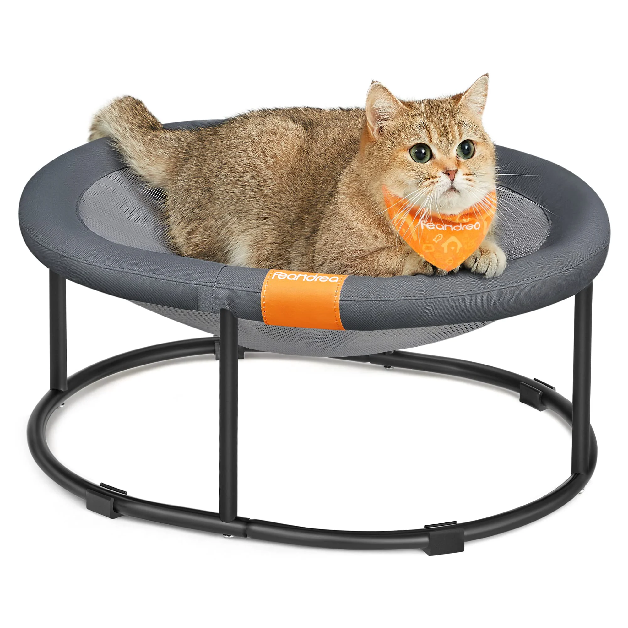 Professional Feandrea d Cat Bed Hammock – Oval Sunken Design for Cats up to 20 lb Detailed