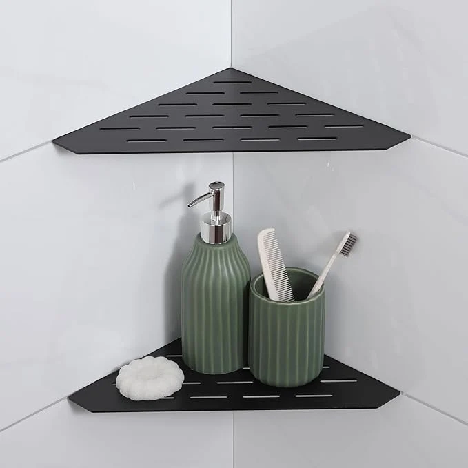 Refined Recessed Corner Shower Shelf 10 SUS304 Stainless Steel Heavy Duty Shower Shelf Grout in Bathroom Shelves for Tile Walls 2 Pack Rectangle-Matte Black About ThisOverview Enhanced