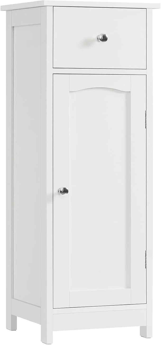 Versatile Iwell Bathroom Floor Cabinet Small Bathroom Storage Cabinet with Drawer Storage Shelf -Standing Organizer Cabinets for Hallway Living Room WhiteAbout ThisOverview Luxury