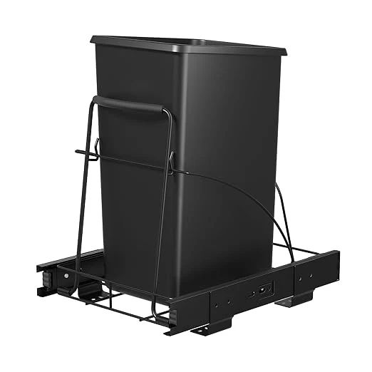 User-Friendly Pull Out Trash Can Under Cabinet Shelf - Under Sink Trash Can Pull Out Slider for 30–35 Quart Cans Up to 80 lb - Cabinet Trash Can Pull Out Kit - Can Not Included About ThisOverview Versatile
