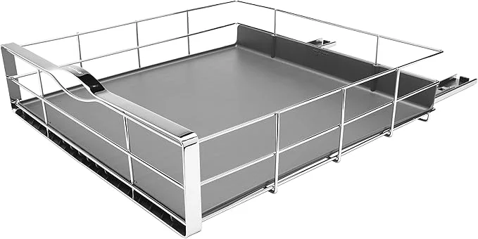 World-Class simplehuman 20 inch Pull-Out Cabinet Organizer Heavy-Gauge Steel Frame SilverAbout ThisOverview Classic