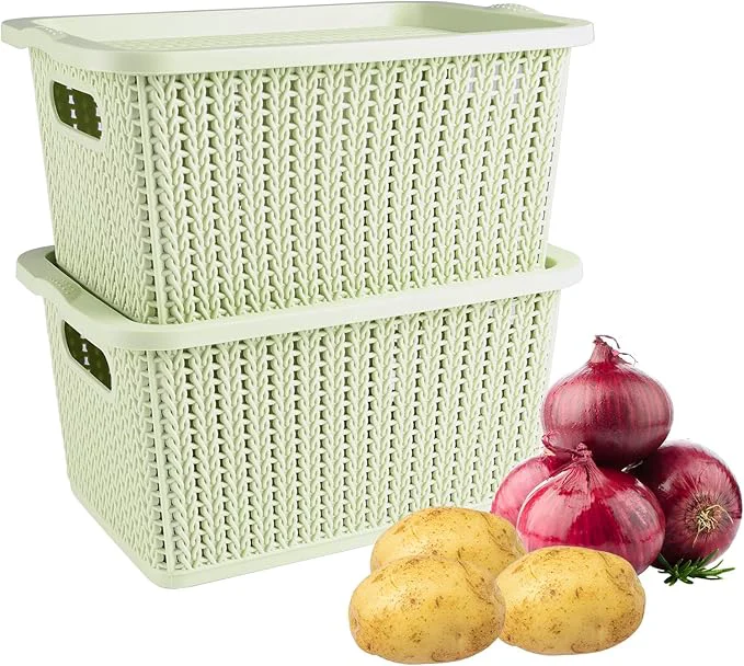 Verified Onion and Potato Storage Bins Set Stackable Plastic Pantry Box with Lids BPA- Potatos and Onions Storage Baskets for Kitchen Countertop More Vegetable Storages Pantry Baskets OrganizationAbout ThisOverview Elite