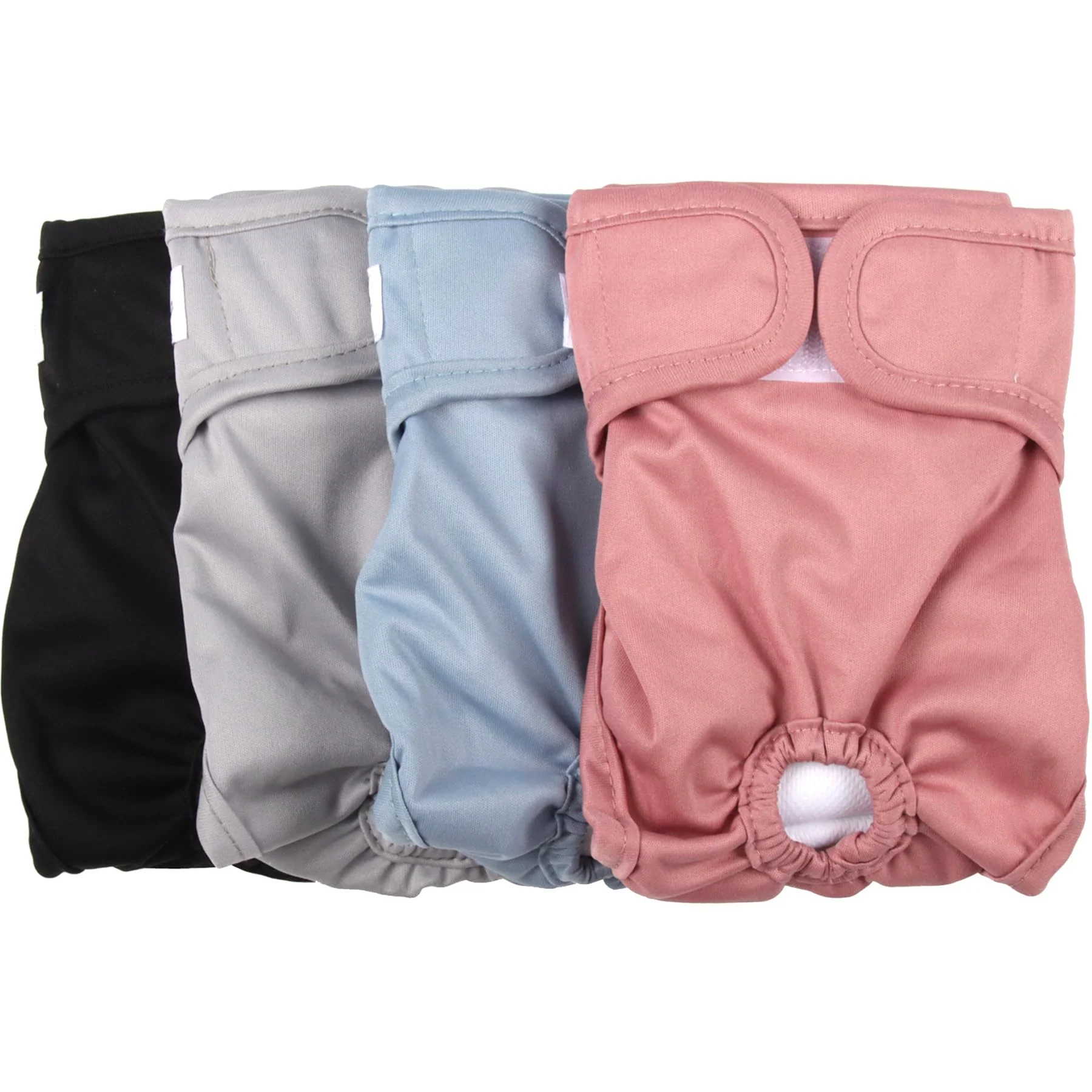 Solid JoyDaog Size M Female Dog Diapers - 4 Pack Reusable Washable for Medium Dogs Heat Incontinence Period Nappies Casual