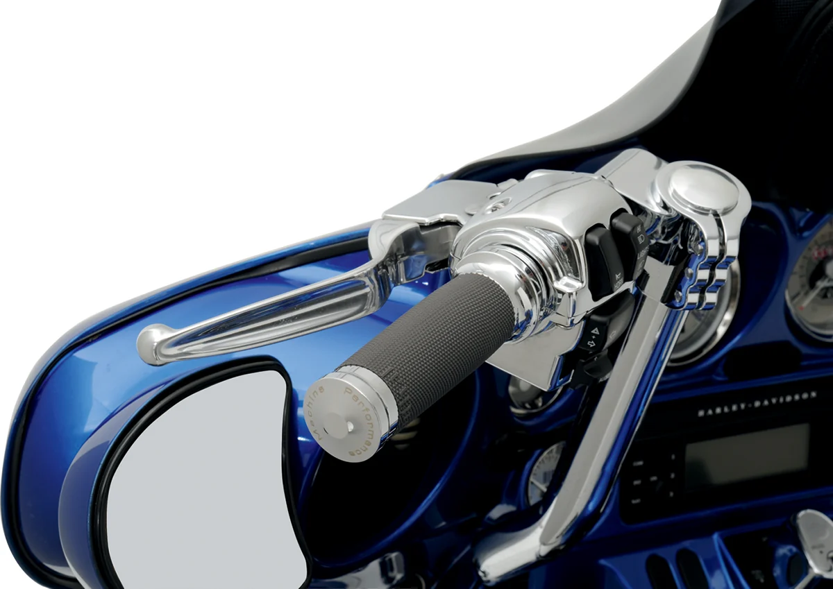 Long-Lasting PERFORMANCE MACHINE PM Grips - Renthal Wrap - Chrome 0063-2020-CH Lightweight
