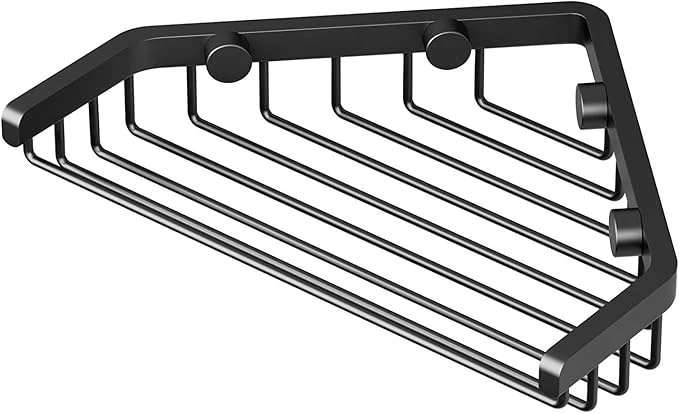 Verified Gatco 1495MX Shower Basket 7 Inch Matte Black Wall Mounted Stainless Steel Shower Caddy Shelf For Bathroom Storage OrganizationAbout ThisOverview Long-Lasting